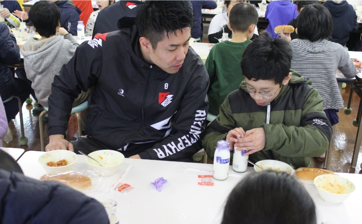 ライジングゼファーフクオカ　小学生とスポーツ交流＋食育の画像06
